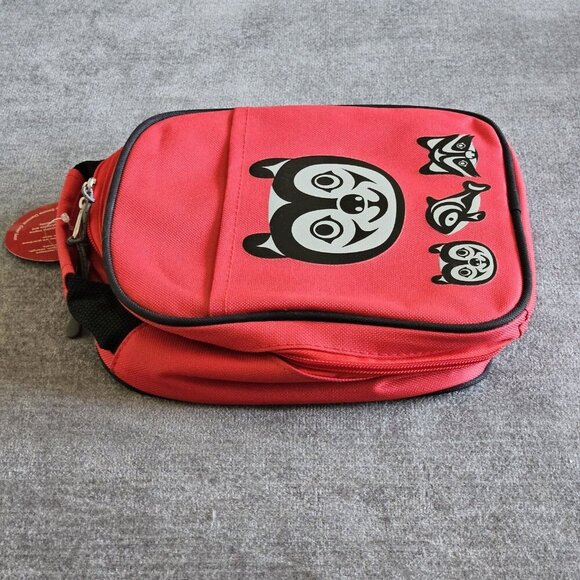 Native Explore Insulated Lunch Bag Red Zip Up Bear And Friends By Simone Diamond - Picture 7 of 15